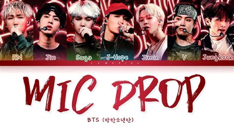 mic drop bts lyrics|mic drop bts traduction.